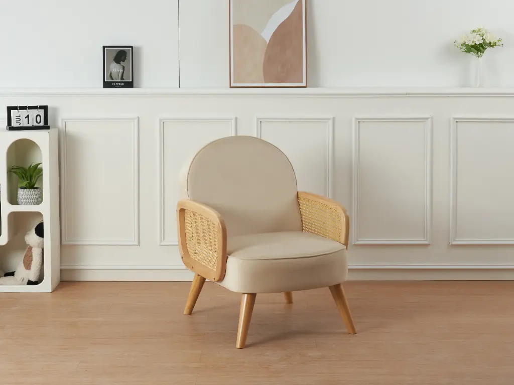 Fauteuil beige - "mahia"