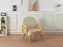 Fauteuil beige - "mahia"