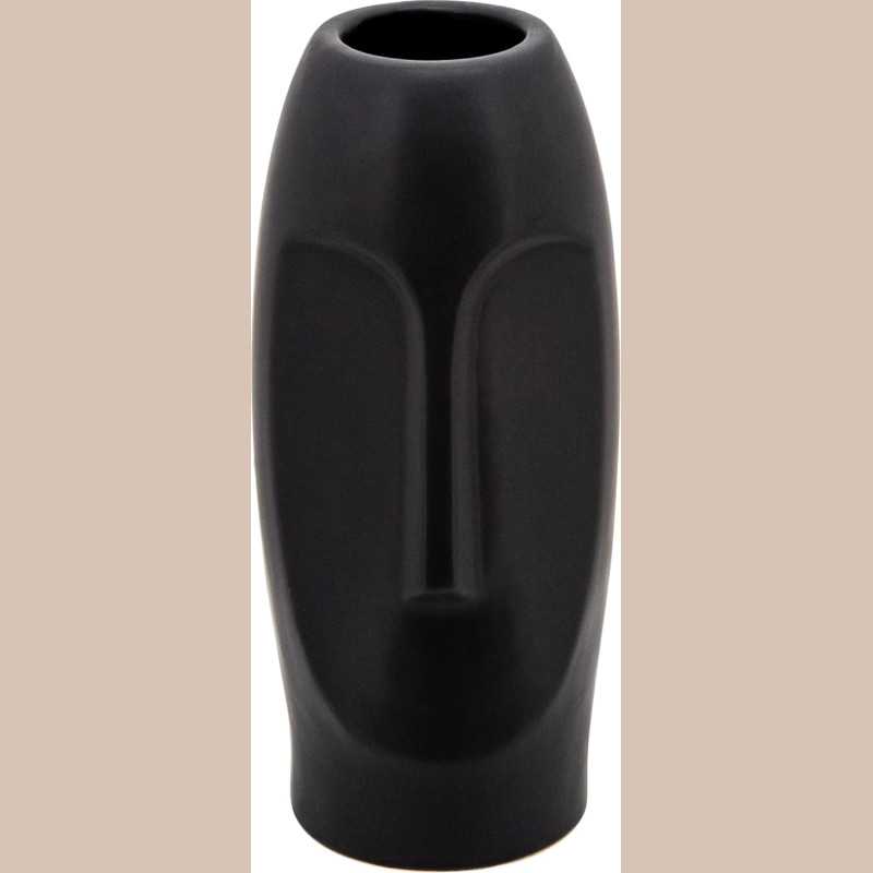 Vase céramique 14x12x34 - gris