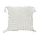 Coussin geometric grace blanc 45x45cm