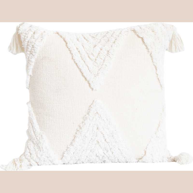 Coussin abstract refinement blanc 45x45cm