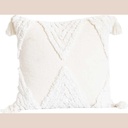 Coussin abstract refinement blanc 45x45cm
