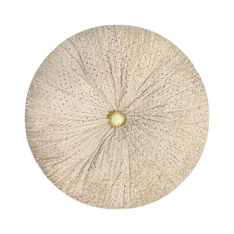 Coussin prestige beige d40cm