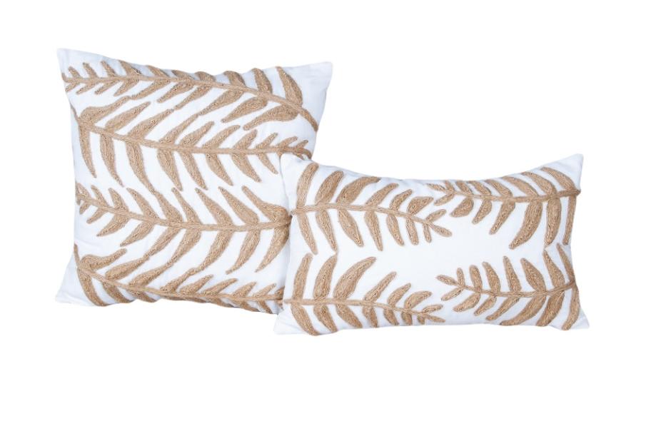 Coussin delia naturel/jute 30x50