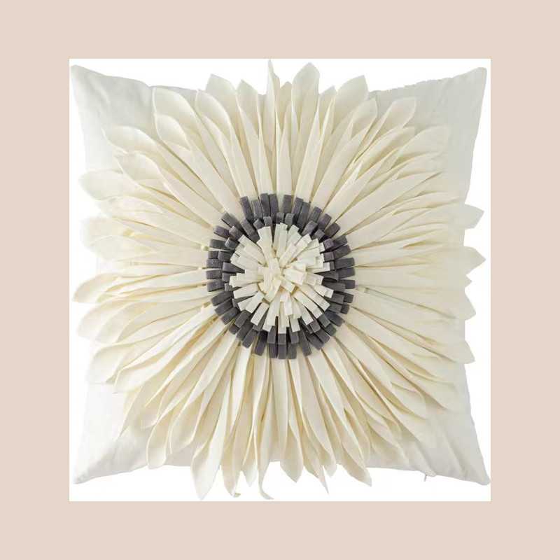 Coussin floa blanc
