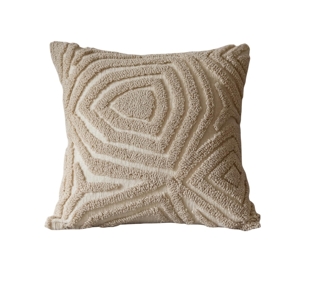 Coussin modern abstracts beige 45x45cm