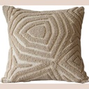 Coussin modern abstracts beige 45x45cm