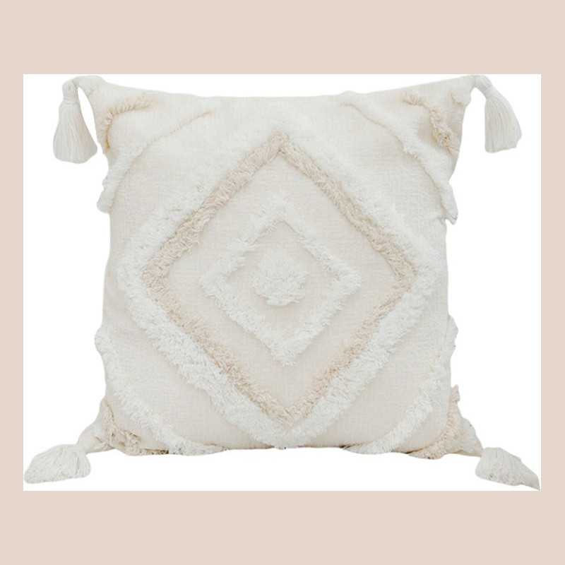 Coussin geometric delight neutre 45x45cm