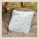 Coussin "toucher de plume" blanc - 45x45 cm 