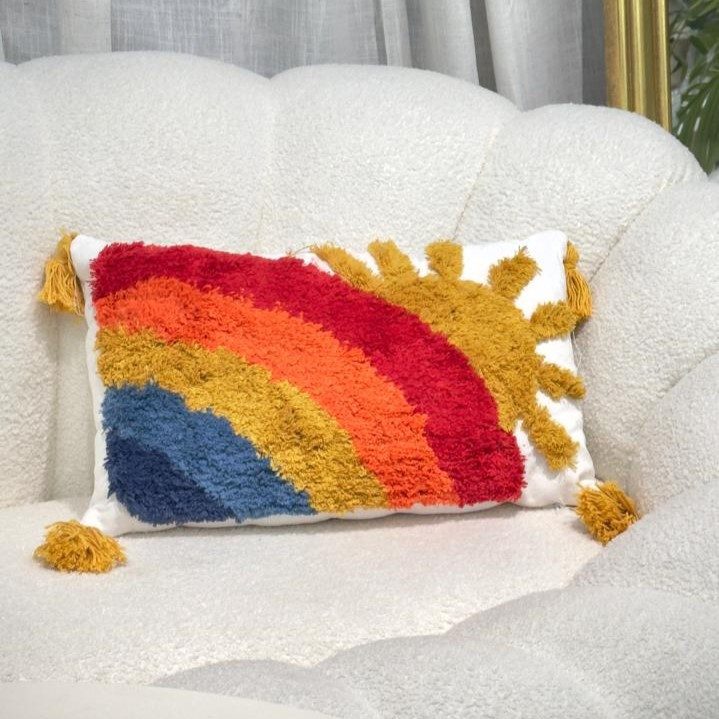 Coussin "romance paste" multi-couleur - 30x50 cm 