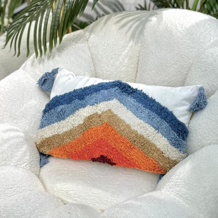 Coussin "jardin d'hiver" multi-couleur - 30x50 cm 