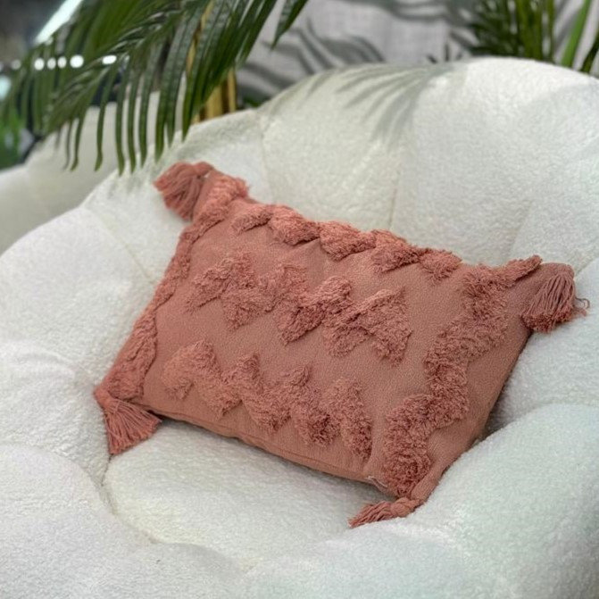 Coussin "horizon rouille" - 30x50 cm 