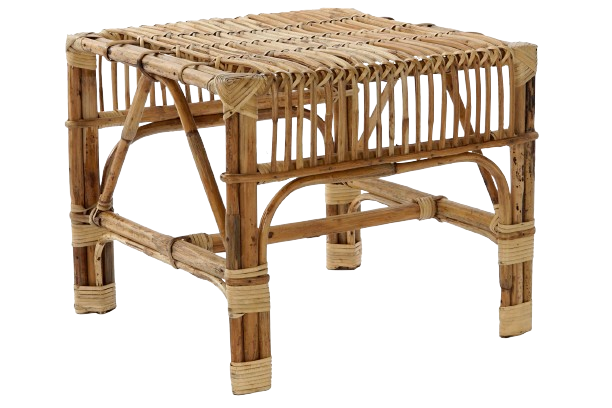 Table auxiliaire rotin 46x46x39 naturel 