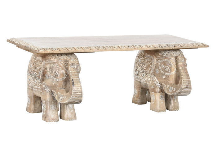 Coffee table mango 120x50x46 elephant white