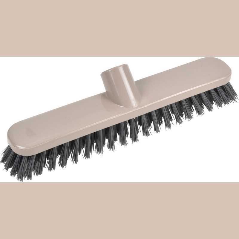 Tete de balai frottoir plastique 27cm taupe