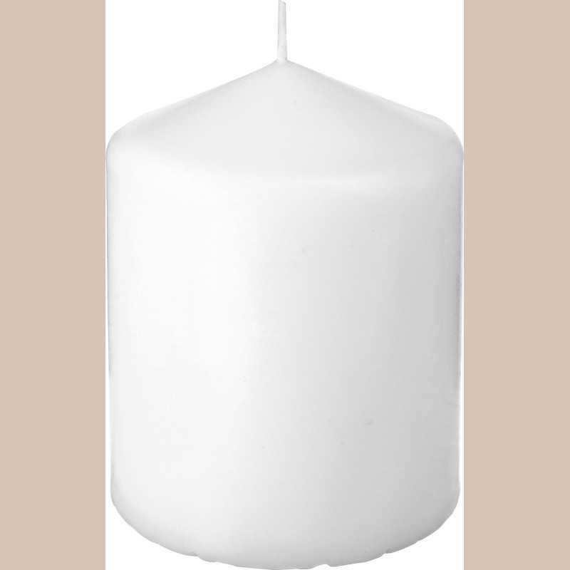 Bougie rond many blanc 7x9