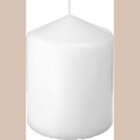 Bougie rond many blanc 7x9