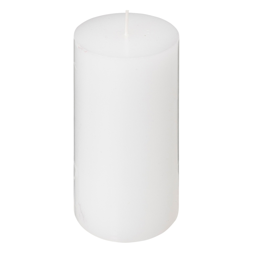 Bougie rond many blanc 7x13