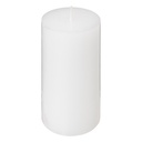 Bougie rond many blanc 7x13