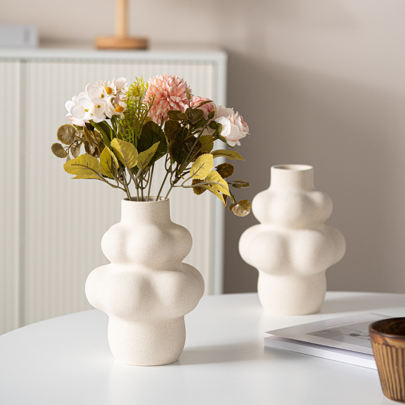 Vase beige"gorgone"
