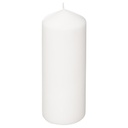 Bougie ronde many blanche 6,8x18