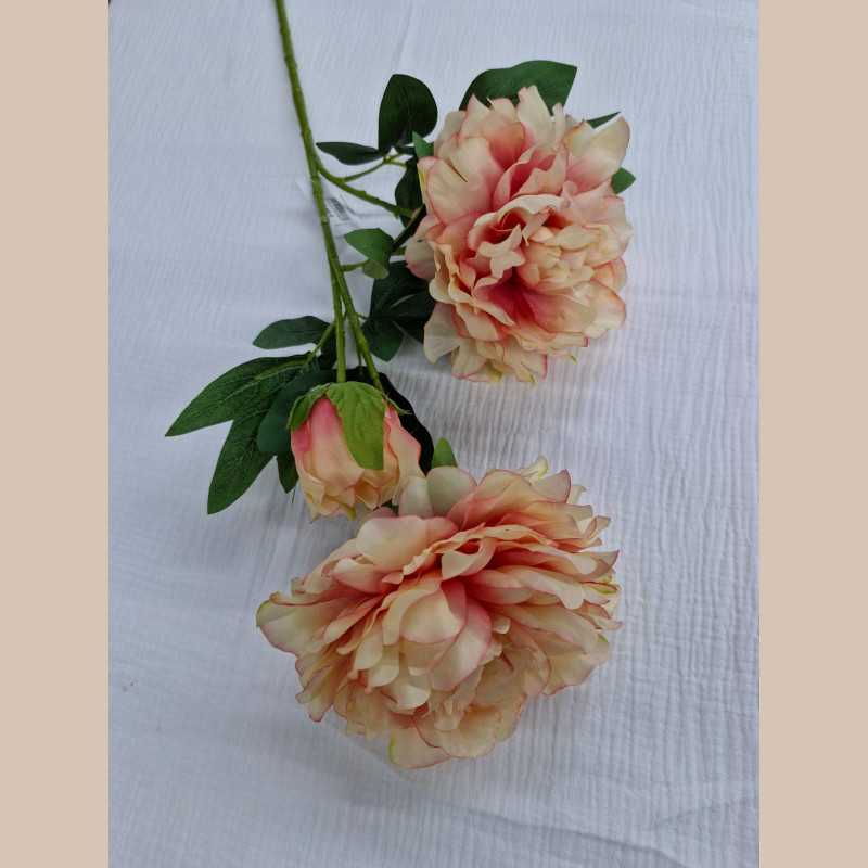 Tige pivoine 90cm peach
