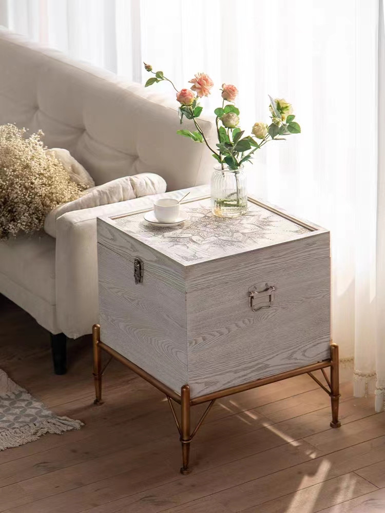 Coffre cosy "mandala blanc"