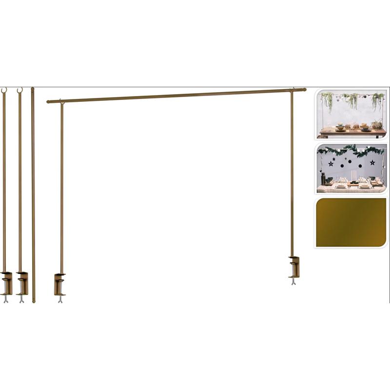 Support déco de table métal gold