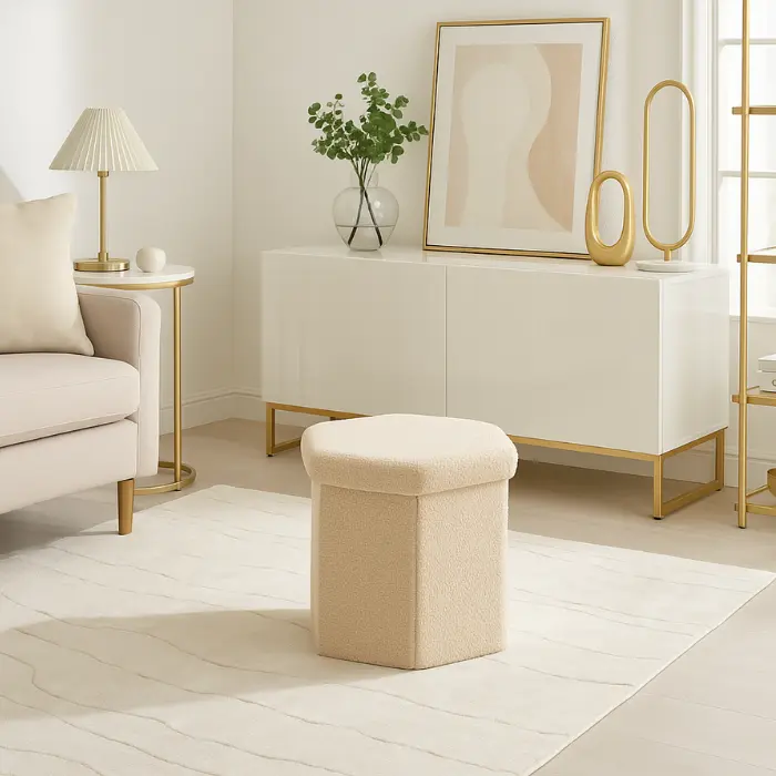 Pouf "katy" beige