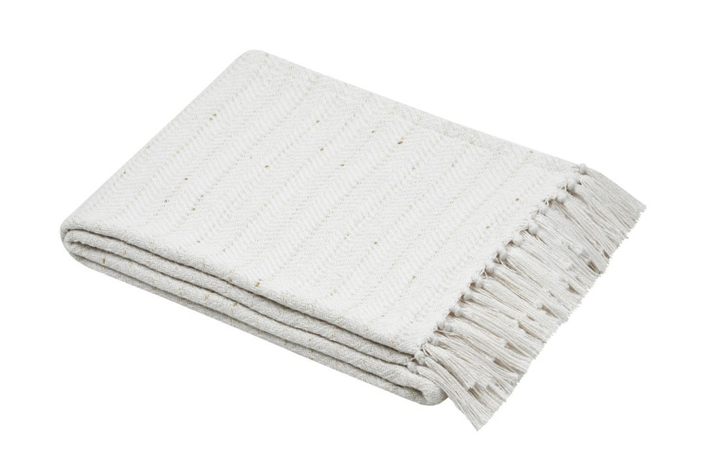 Amazonica plaid 125x150-ecru