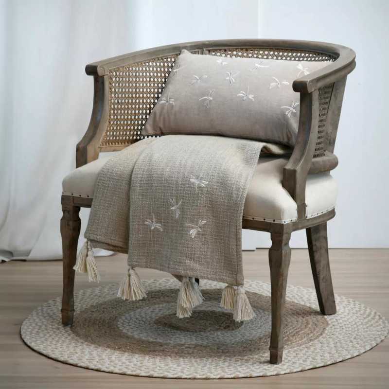 Joanny plaid 125x150 ecru