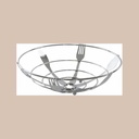 Coupelle de fruits chromage 26x8,5 couverts argenté