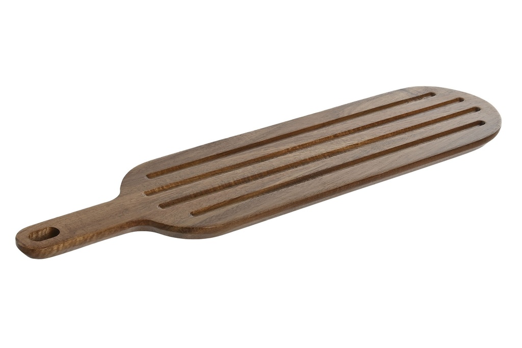 Planche découper acacia 44x10,5x1,5 pain naturel