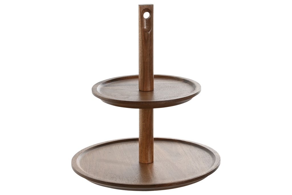 Coupe fruits acacia 25x25x27 2pisos naturel