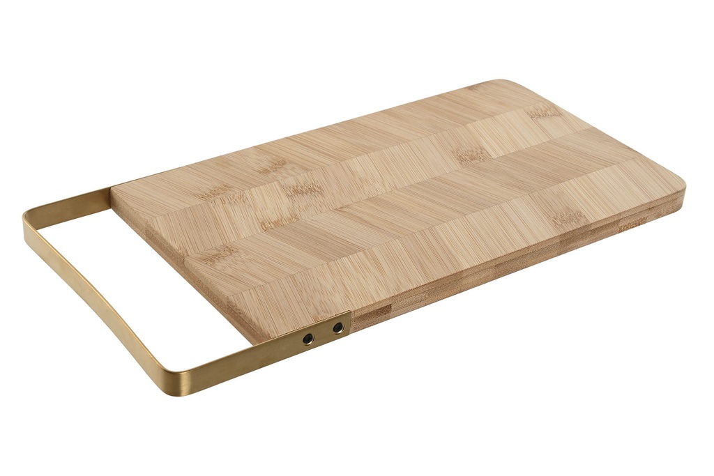 Planche découper bambou métal 35,5x17,5x1,5
