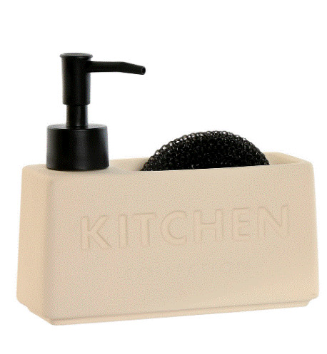 Doseur dolomite beige "kitchen" 17x6x15 380 ml