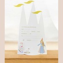 Carte invitation princess x6