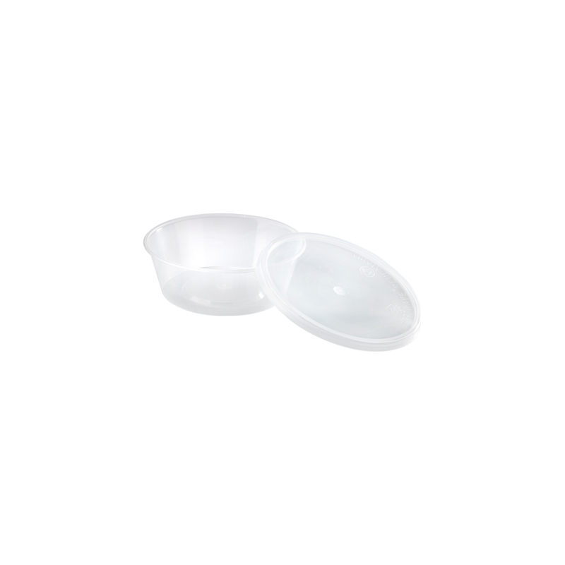 Lot de 50 barquettes ronde avec couvercle
