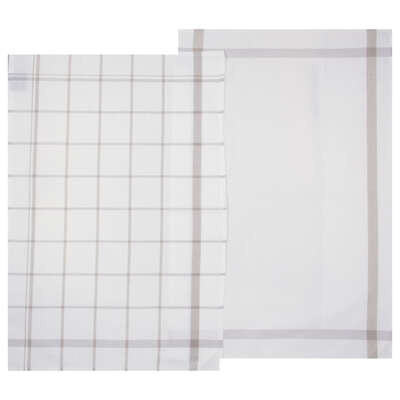 Torchon tradi gris 45x70 x2
