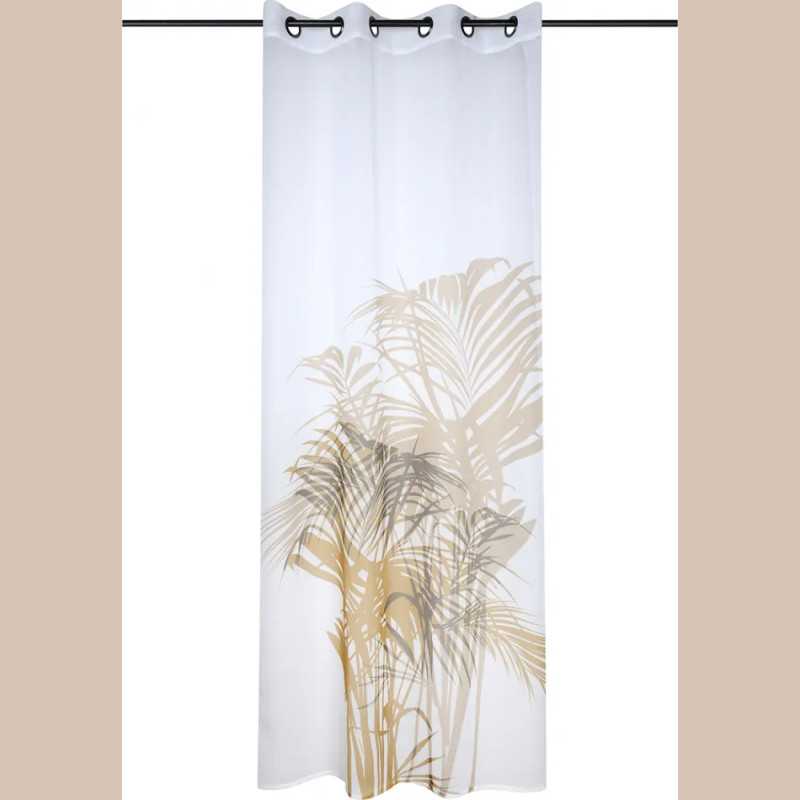 Voillage attolis moutarde 140x260 cm