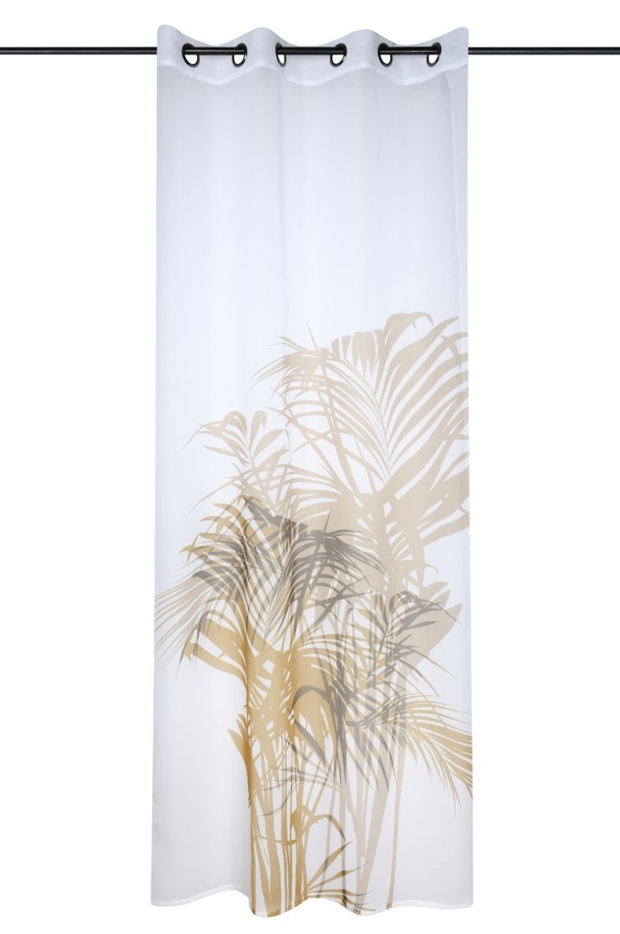 Voillage attolis moutarde 140x260 cm