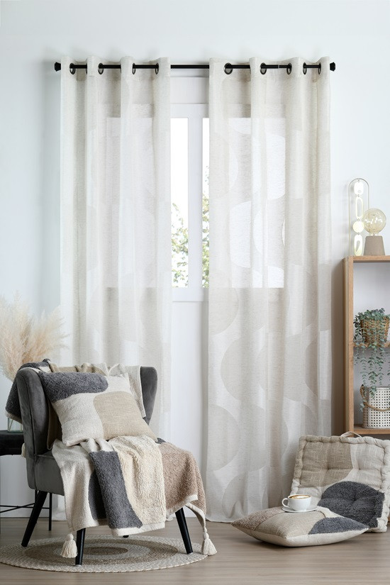 Martial voilage 140x260 naturel