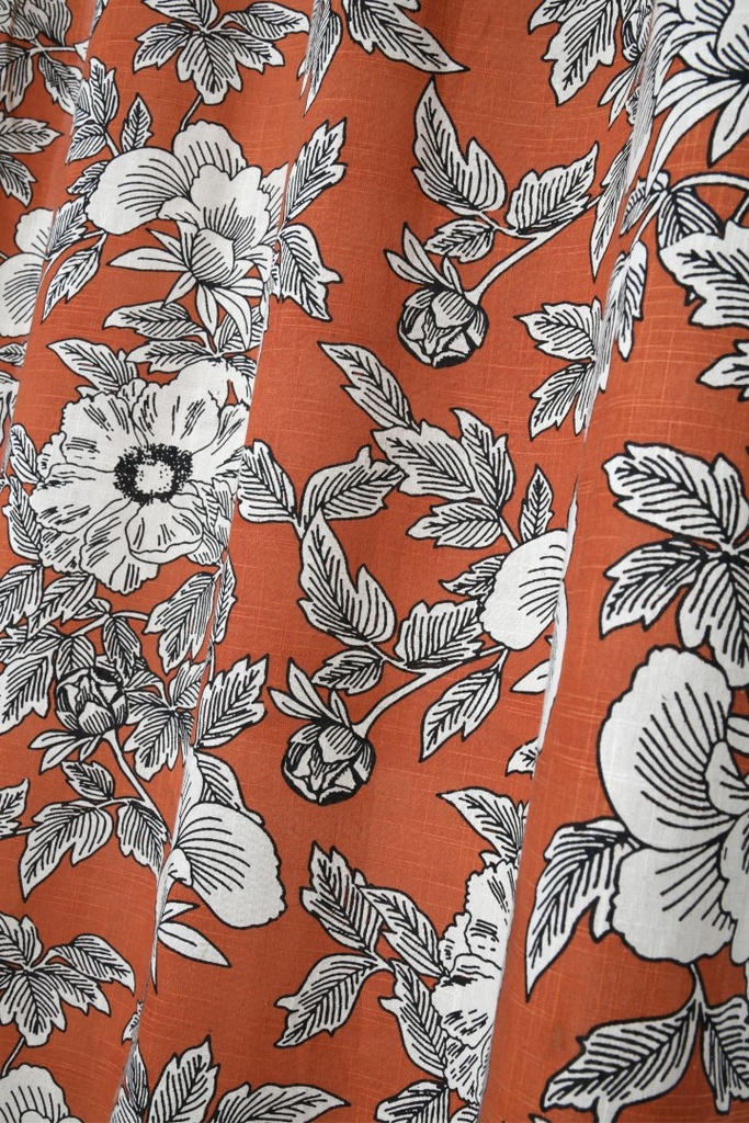 Galicia rideau 140x260 œil orange