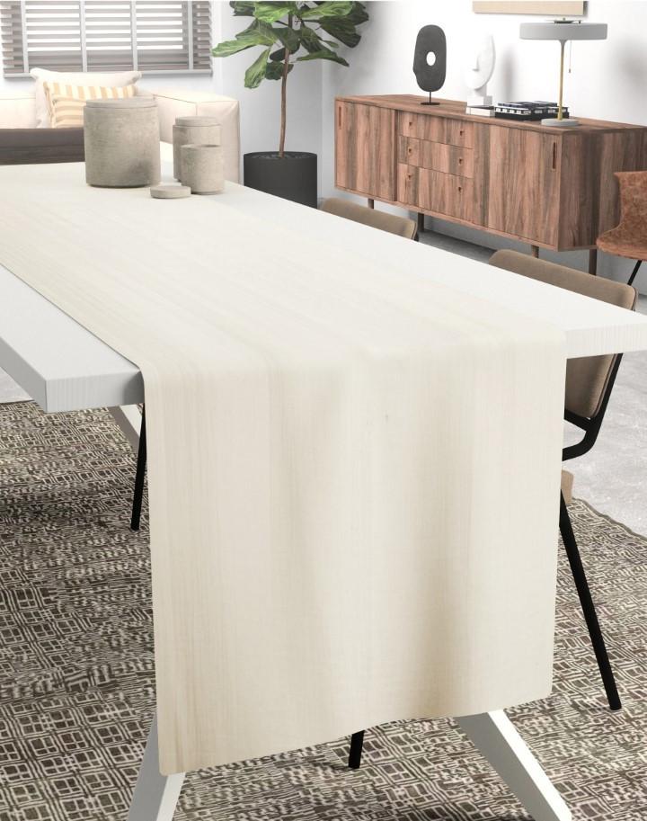 Chemin de table 30x300  grege gaze de coton celestia