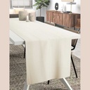 Chemin de table 30x300  grege gaze de coton celestia