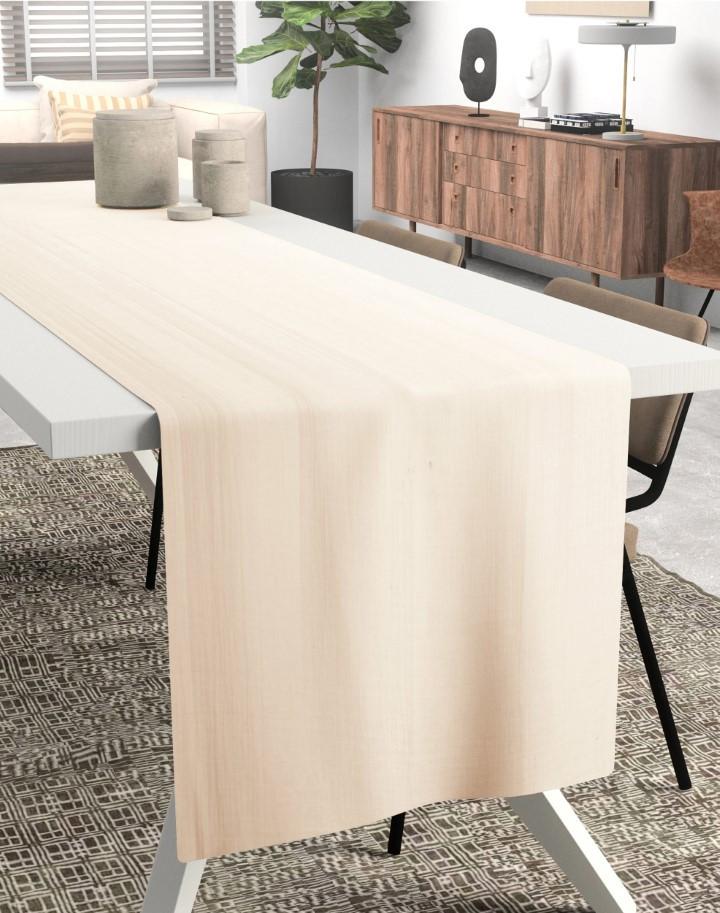 Chemin de table 30x300  sable gaze de coton celestia
