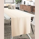 Chemin de table 30x300  sable gaze de coton celestia