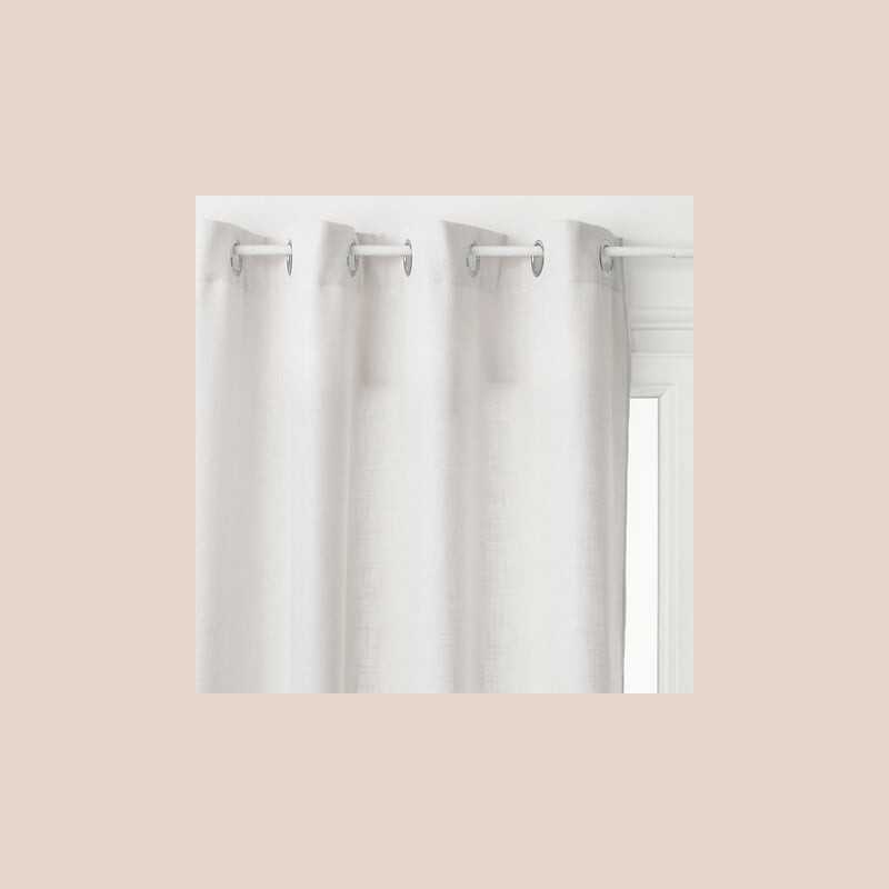 Rideau leon ivoire 140x260