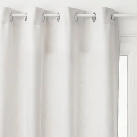 Rideau leon ivoire 140x260