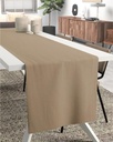 Chemin de table 30x300  travertine  gaze de coton celestia